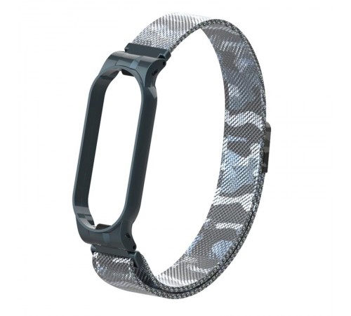 Ремінець Armorstandart Milanese Magnetic Band для Xiaomi Mi Band 5/Mi Band 6 Khaki White (ARM56857)