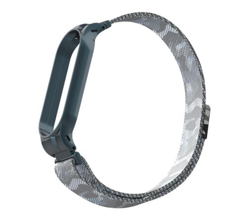 Ремінець Armorstandart Milanese Magnetic Band для Xiaomi Mi Band 5/Mi Band 6 Khaki White (ARM56857)