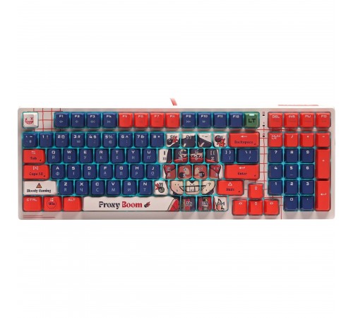 Клавіатура Bloody AT98 RGB Proxy Boom White/Red