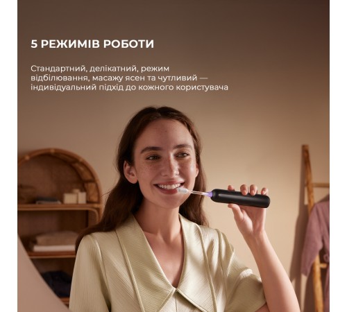 Зубна електрощітка Mova Fresh Black (ATB13A-BK)