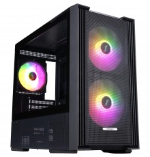 Корпус 1stPlayer AU6-BK-2FA7-14-2FA7R-1FA7 Black