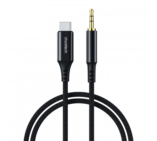 Адаптер Choetech USB Type-C - 3.5 мм (M/M), 2 м, Black (AUX008-BK) Адаптер Choetech USB Type-C - 3.5 мм (M/M), 2 м, Black (AUX008-BK)