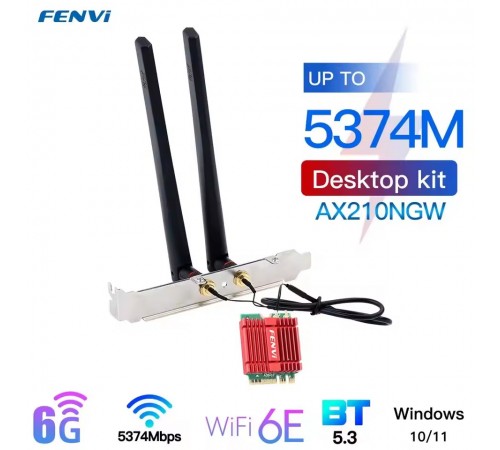 Бездротовий адаптер Fenvi AX210NGW Kit