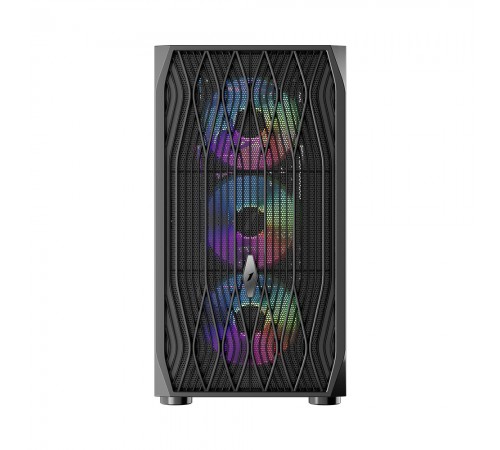Корпус 1stPlayer AY7-BK-4F1 Black без БЖ