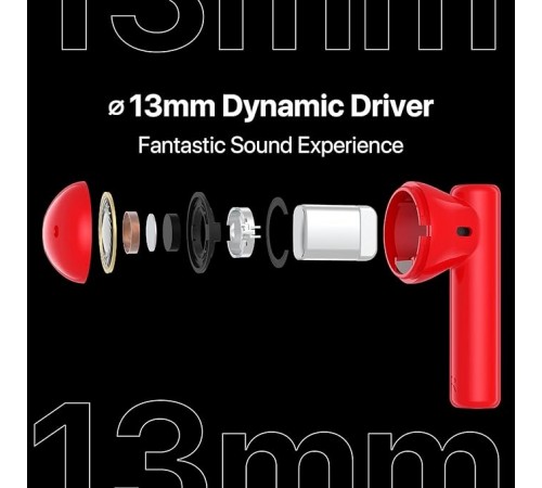 Bluetooth-гарнітура Umidigi AirBuds U Red_