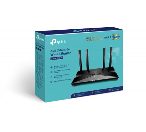 Бездротовий маршрутизатор TP-Link Archer AX1500 Бездротовий маршрутизатор TP-Link Archer AX1500