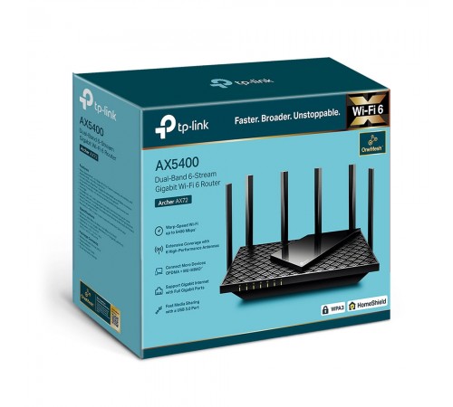 Бездротовий маршрутизатор TP-Link Archer AX72 Бездротовий маршрутизатор TP-Link Archer AX72