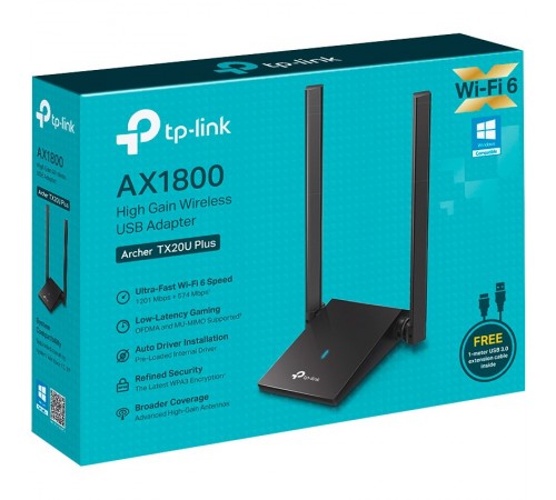 Бездротовий адаптер TP-Link Archer TX20U Plus