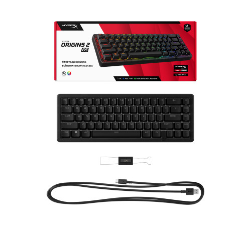 Клавіатура HyperX Origins 2 65 HX Red USB Black (B4QS3AA)