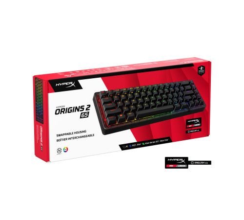 Клавіатура HyperX Origins 2 65 HX Red USB Black (B4QS3AA)