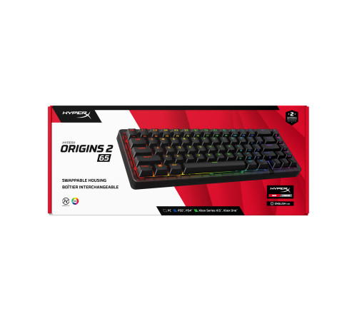 Клавіатура HyperX Origins 2 65 HX Red USB Black (B4QS3AA)