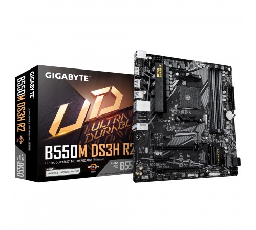 Материнська плата Gigabyte B550M DS3H R2 Socket AM4