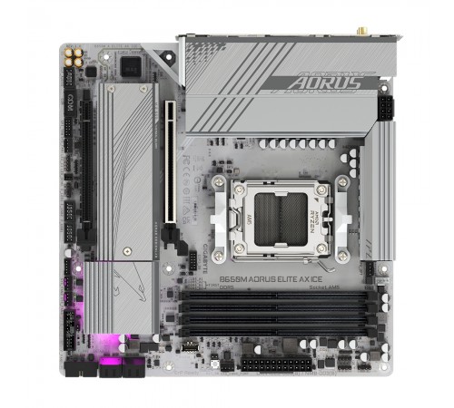 Материнська плата Gigabyte B650M Aorus Elite AX Ice Socket AM5