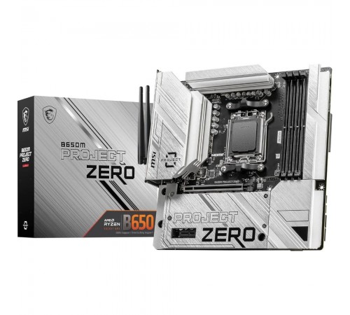 Материнська плата MSI B650M Project Zero Socket AM5 Материнська плата MSI B650M Project Zero Socket AM5