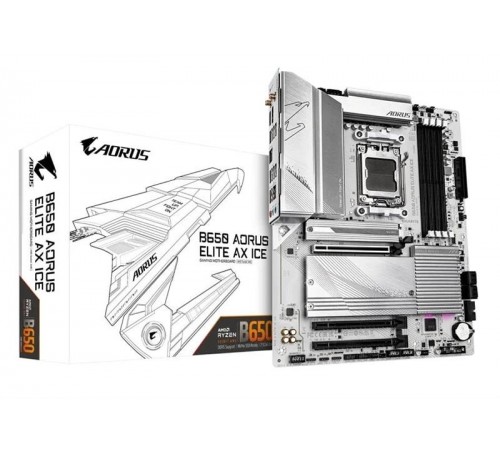 Материнська плата Gigabyte B650 Aorus Elite AX Ice Socket AM5