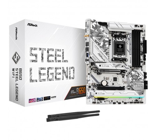 Материнська плата ASRock B650 Steel Legend WiFi Socket AM5 Материнська плата ASRock B650 Steel Legend WiFi Socket AM5