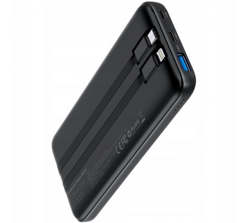 Універсальна мобільна батарея Choetech 10000mAh 22.5W Black (B654-BK)