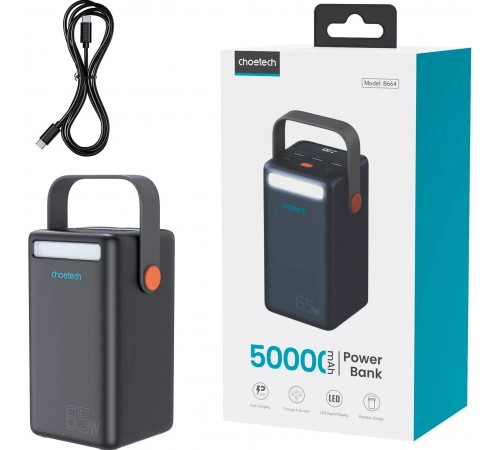 Універсальна мобільна батарея Choetech B664 50000mAh Black (B664-CCBE) Універсальна мобільна батарея Choetech B664 50000mAh Black (B664-CCBE)