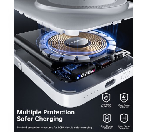Універсальна мобільна батарея Choetech Magnetic 10000mAh Qi-15W Black (B743-CCBK)