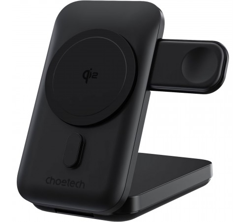 Універсальна мобільна батарея Choetech Magnetic 10000mAh Qi-2 15W Black (B750-CCBK)