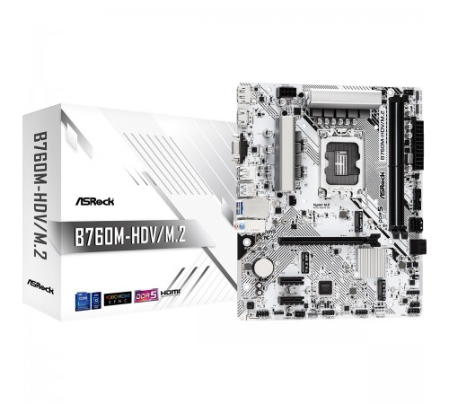 Материнська плата ASRock B760M-HDV/M.2 Socket 1700 Материнська плата ASRock B760M-HDV/M.2 Socket 1700