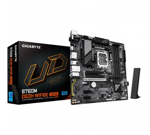 Материнська плата Gigabyte B760M DS3H WiFi6E Gen5 Socket 1700