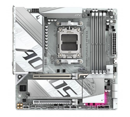 Материнська плата Gigabyte B850M Aorus Elite WiFi6E Ice Socket AM5