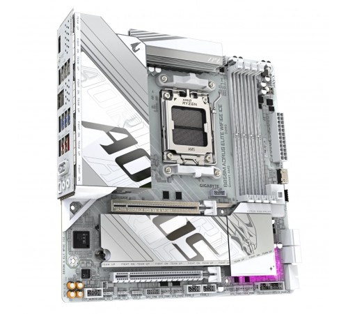 Материнська плата Gigabyte B850M Aorus Elite WiFi6E Ice Socket AM5