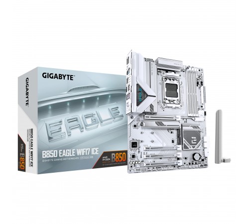 Материнська плата Gigabyte B850 Eagle WiFi7 Ice Socket AM5 Материнська плата Gigabyte B850 Eagle WiFi7 Ice Socket AM5