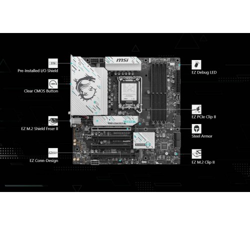 Материнська плата MSI B860M Gaming Plus WiFi Socket 1851