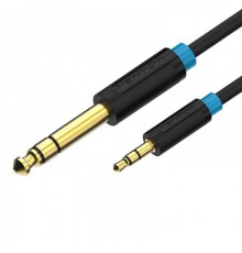 Кабель Vention 6.35 мм - 3.5 мм (M/M), 2 м, Black (BABBH)