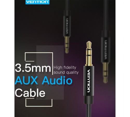 Кабель Vention 3.5 мм - 3.5 мм (M/M), 1 м, Black (BAGBF)