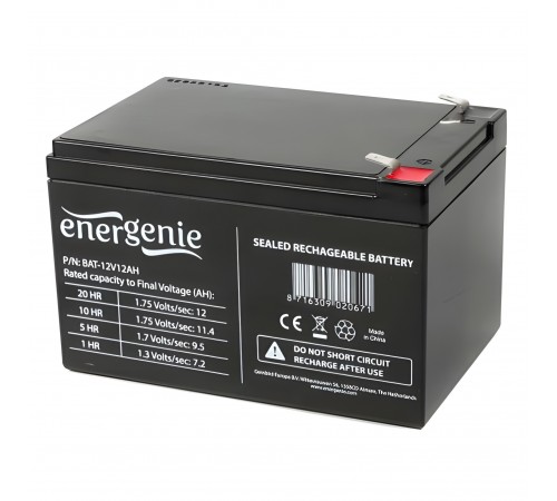 Акумуляторна батарея EnerGenie12V 12AH (BAT-12V12AH) AGM