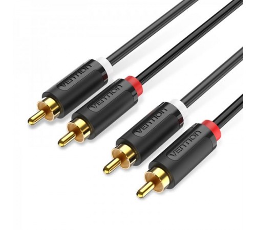 Кабель Vention 2хRCA - 2хRCA (M/M), 1.5 м, Black (BCMBG) Кабель Vention 2хRCA - 2хRCA (M/M), 1.5 м, Black (BCMBG)