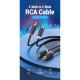 Кабель Vention 2хRCA - 2хRCA (M/M), 1.5 м, Black (BCMBG)