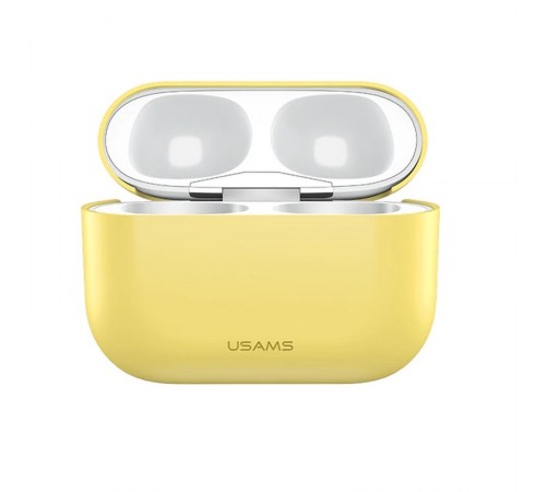 Чохол Usams US-BH569A Silicon Ultrathin для Apple AirPods Pro Yellow (BH569AP03)
