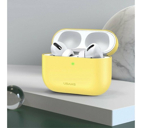 Чохол Usams US-BH569A Silicon Ultrathin для Apple AirPods Pro Yellow (BH569AP03)