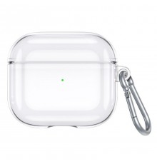Чохол Usams US-BH740 Silicon для Apple AirPods 3 Transparent Black (BH740AP02)