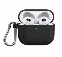 Чохол Usams US-BH741 Silicon для Apple AirPods 3 Black (BH741AP01)