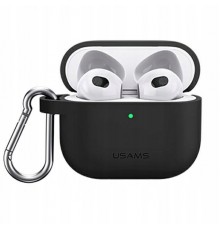 Чохол Usams US-BH741 Silicon для Apple AirPods 3 Black (BH741AP01)