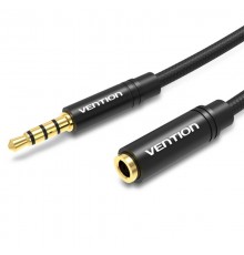 Кабель Vention 3.5 мм - 3.5 мм (M/F), 3 м, Black (BHBBI)
