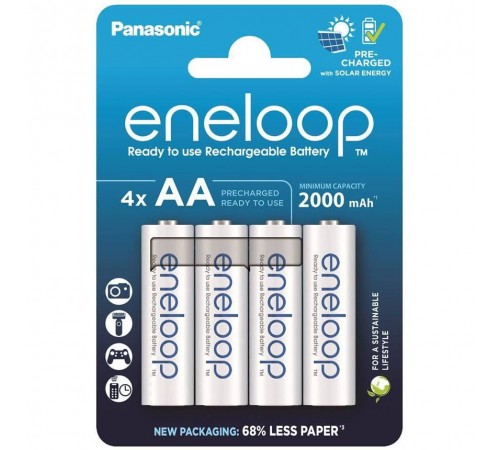 Акумулятори Panasonic Eneloop AA/HR06 NI-MH 2000 mAh BL 4 шт Акумулятори Panasonic Eneloop AA/HR06 NI-MH 2000 mAh BL 4 шт