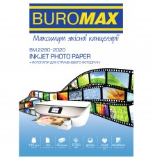 Фотопапір Buromax глянцевий самоклейний 135г/м2 A4 20арк (BM.2280-2020)