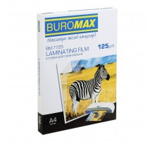 Плівка для ламінування Buromax (BM.7725) глянцева, А4, 125мк, 100 шт