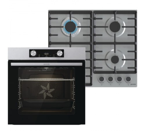 Вбудований комплект Варильна поверхня Gorenje G642ABX + Духова шафа Gorenje BO6737E02XK