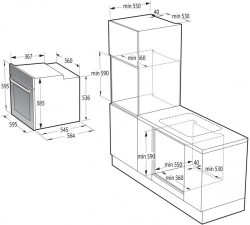 Духова шафа Gorenje BOS6737SYB