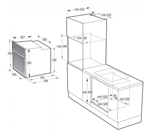 Духова шафа Gorenje BOSX6737E13BG
