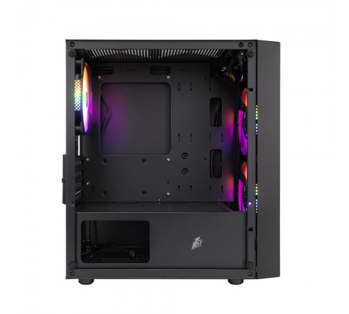 Корпус 1stPlayer BS-2-BK-3F1 Black без БЖ