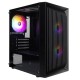 Корпус 1stPlayer BS-2-BK-3F1 Black без БЖ