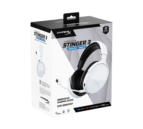Гарнітура HyperX Cloud Stinger 3 Wireless White (BS1T9AA)